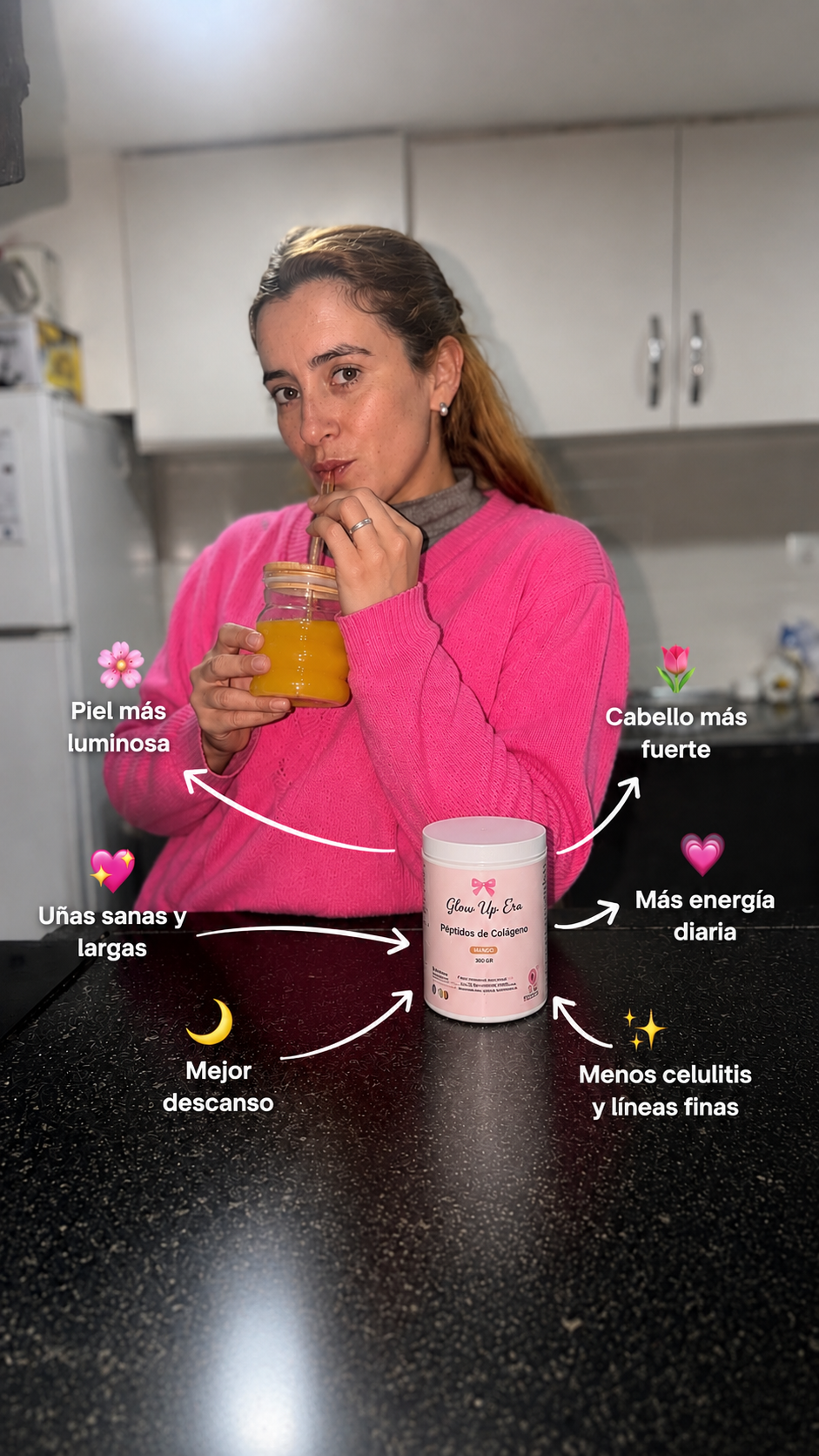 Colágeno Hidrolizado Glow Up Era Sabor Mango